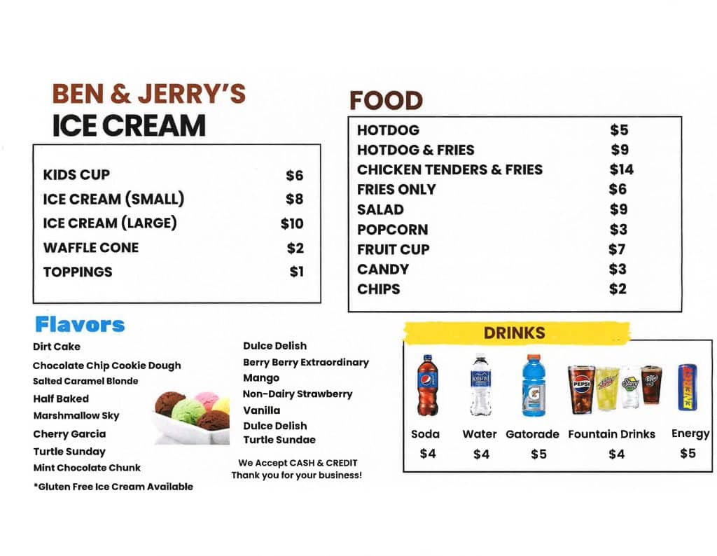 Concessions Ben & Jerry's VA