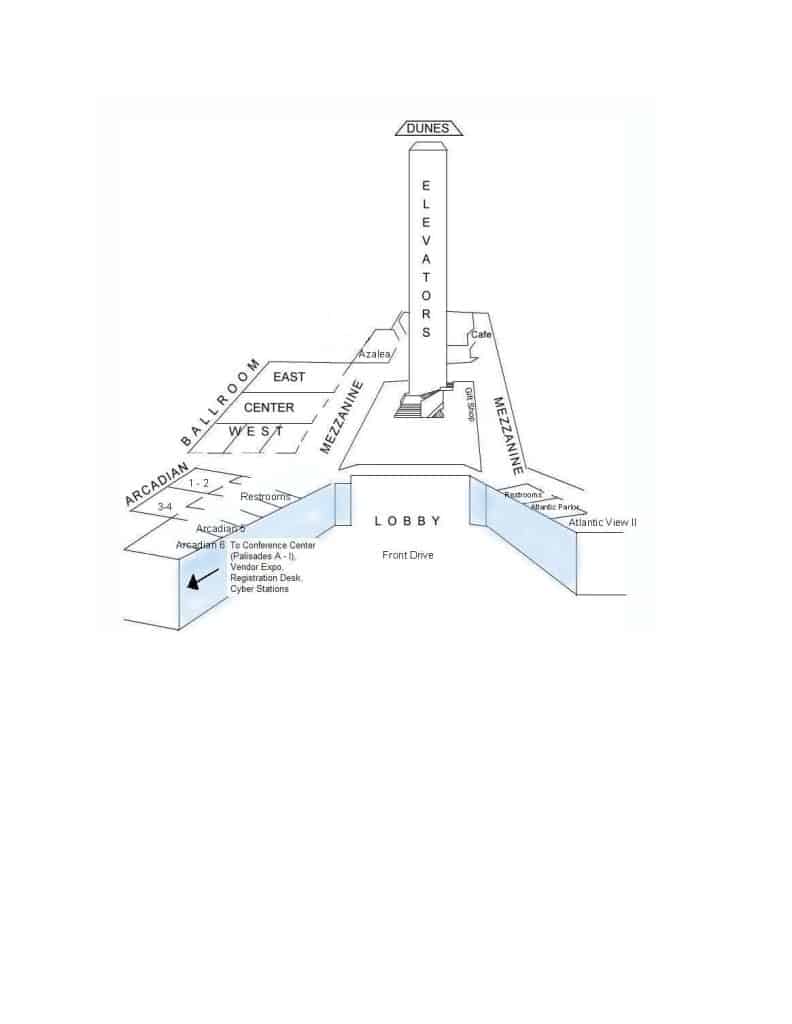 Mezzanine Map of Meeting Space
