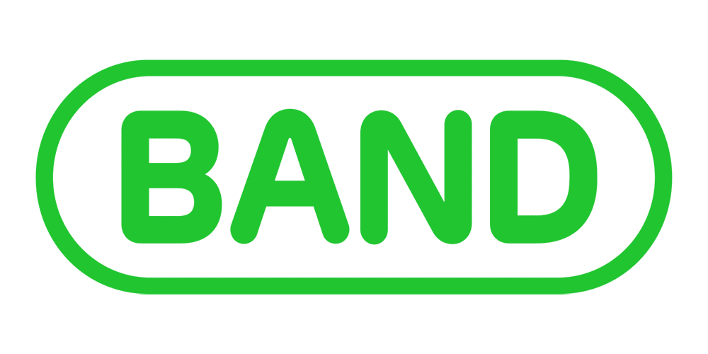 BAND LOGO green